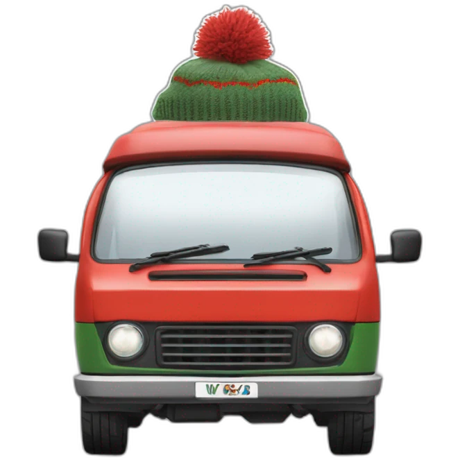Camping Car Weinsberg Pepper MF wear Christmas Beanie  emoji