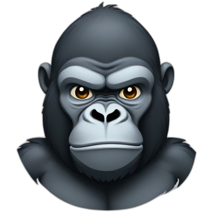 Very Sad buff Gorilla emoji
