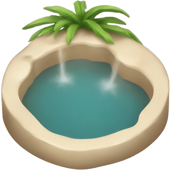 Beige hot spring  emoji