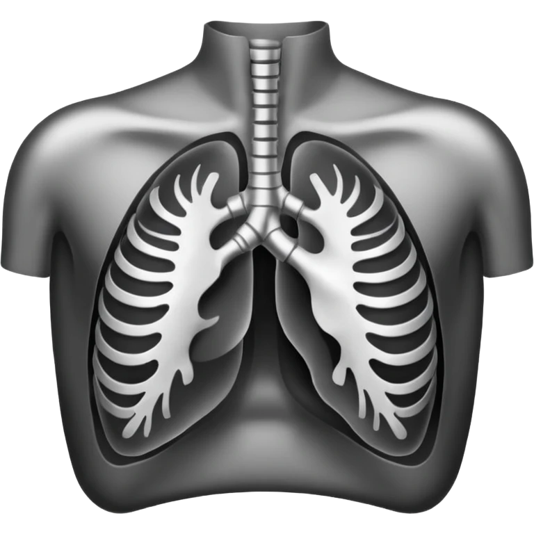Human Chest X-ray film emoji