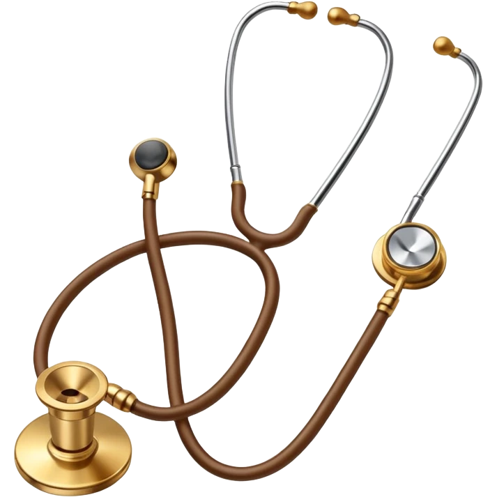 brown and gold stethoscope  emoji
