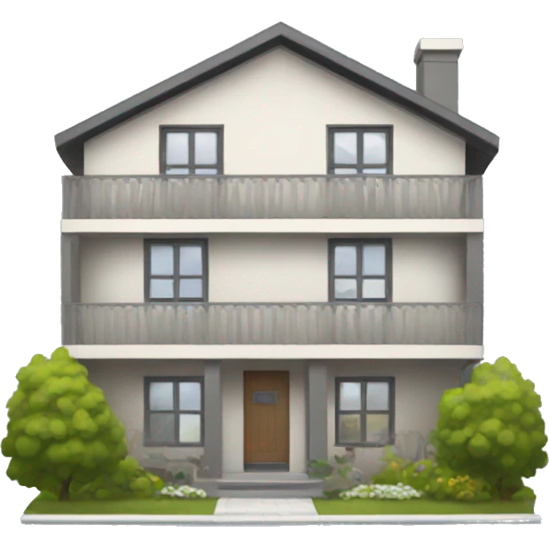 Modern house emoji
