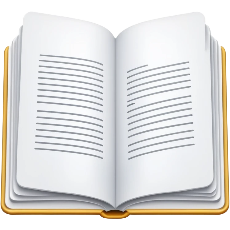 White open book emoji