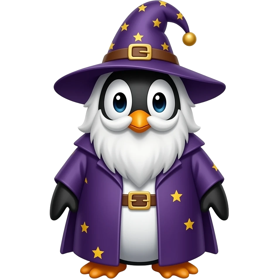 Penguin Wizard emoji