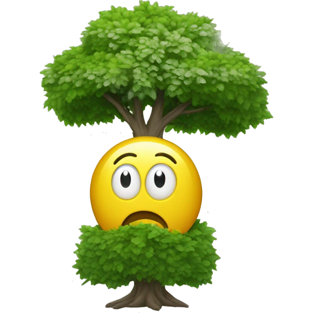 rod wave hiding behind a tree emoji