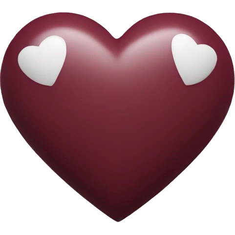 Maroon heart emoji