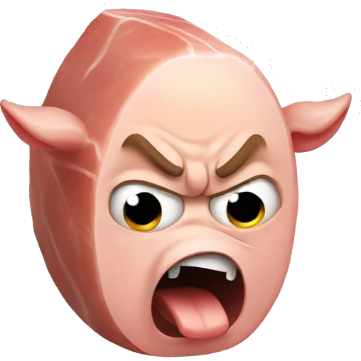 angry ham emoji