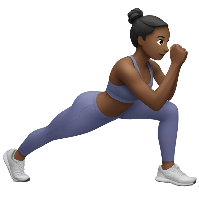 Woman working out emoji