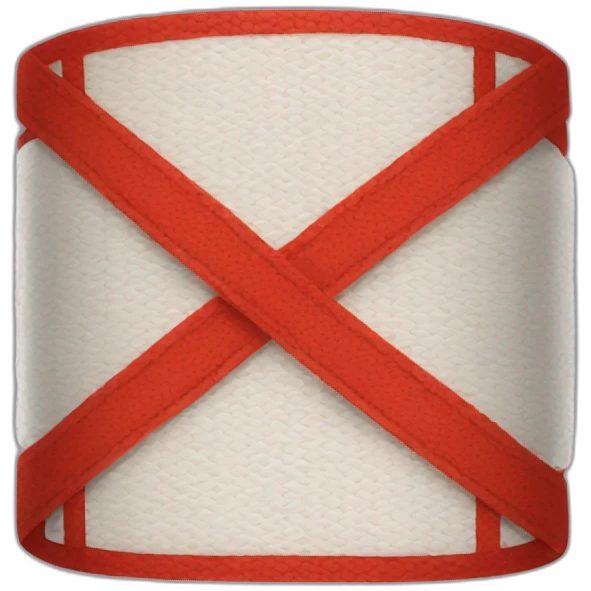 the bandage is red emoji