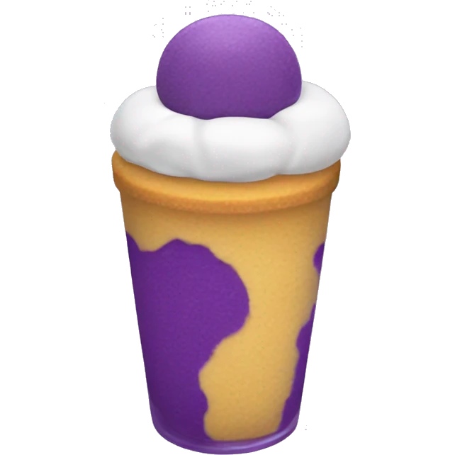 Colourful ube parfait emoji