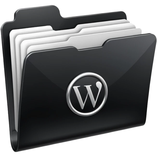 computer folder icon black with text "web design" emoji