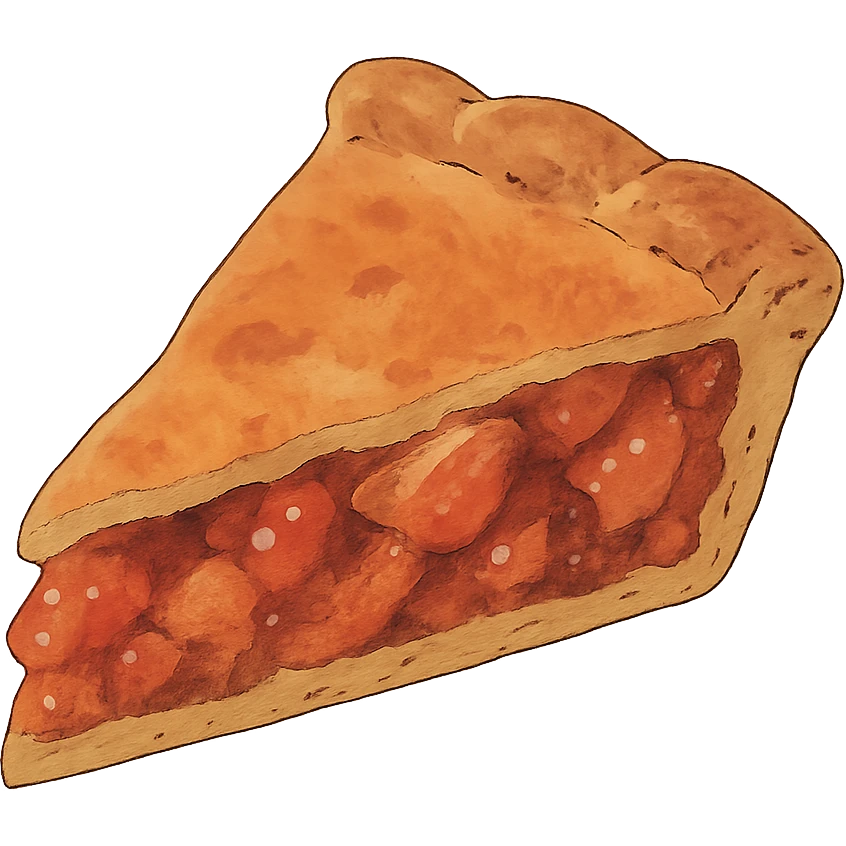 ghibli style slice of pie emoji