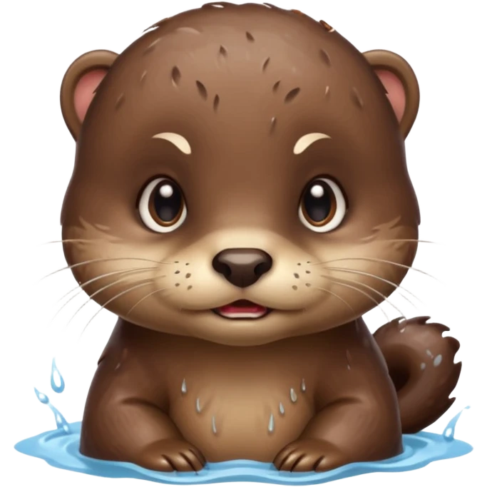 Angry baby otter emoji