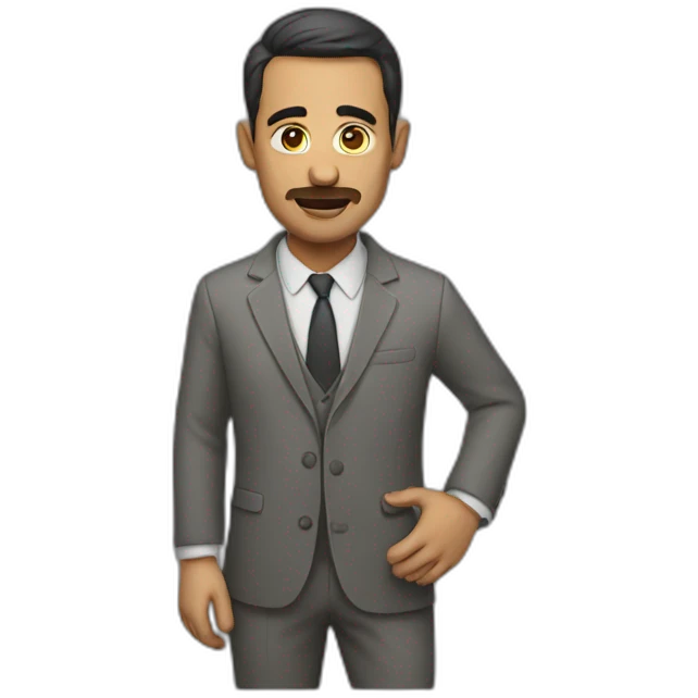 a man acting emoji