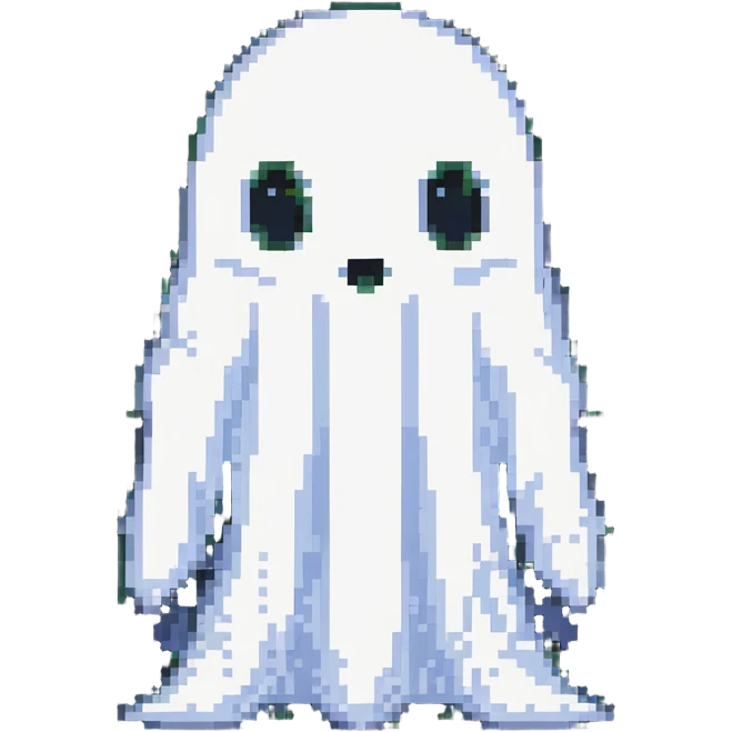 ghost with soft outline emoji