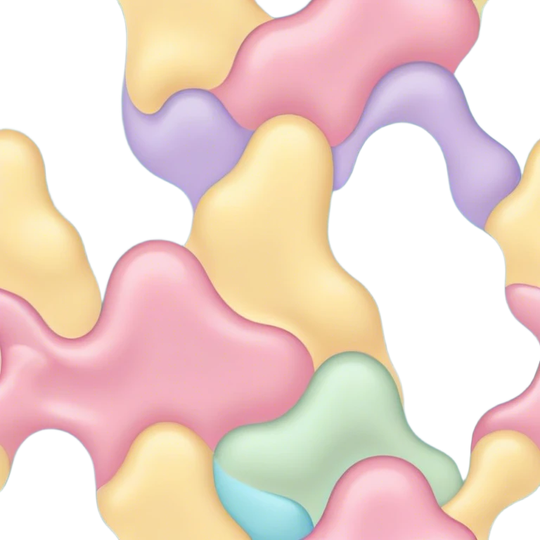melted pastel colors pattern background  emoji