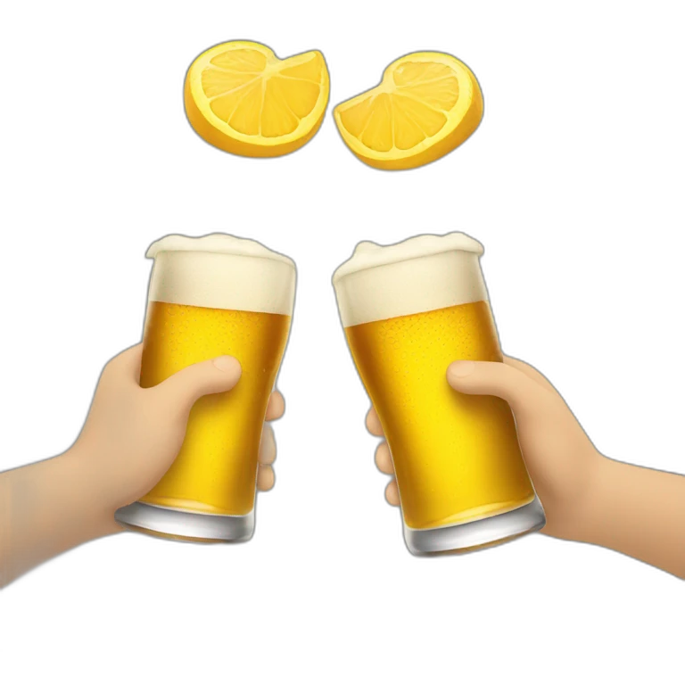 Two Romans cheers beers emoji