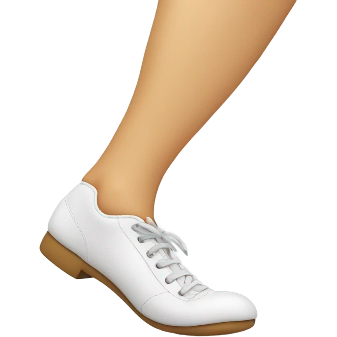 Smiling feet kicking emoji