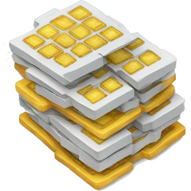 digital chips stacked emoji