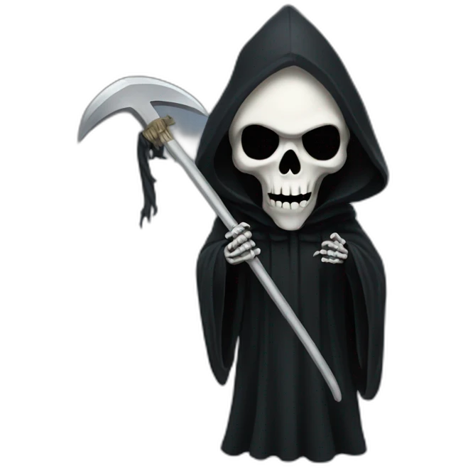 Grim Reaper holding sythe emoji