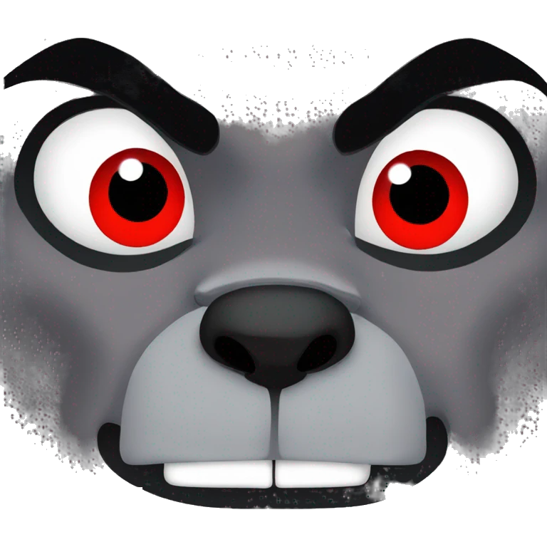 werewolf red eyes emoji