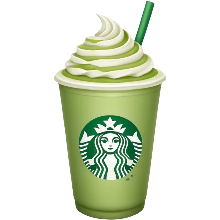 Matcha latte from Starbucks  emoji