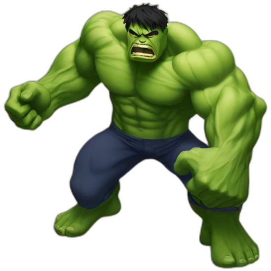 Hulk smashing the floor ! emoji