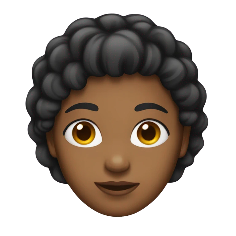 Pelo negro emoji