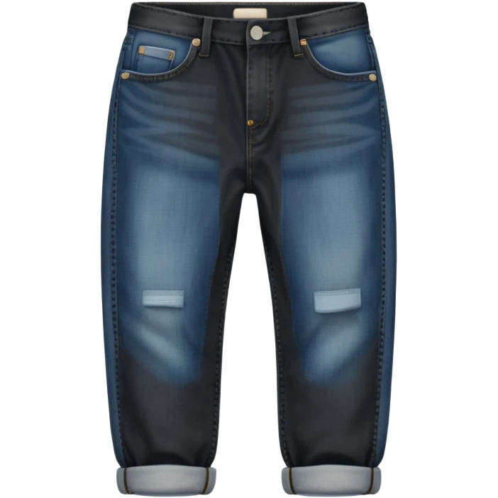 black baggy Denim Jeans emoji