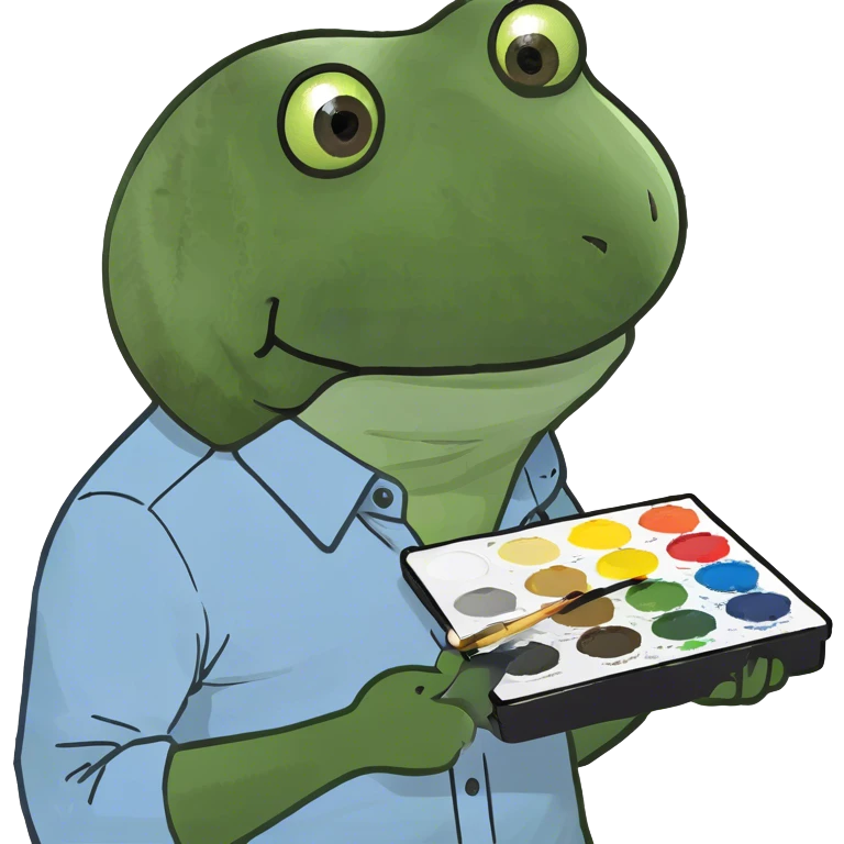 in a bob ross costume emoji