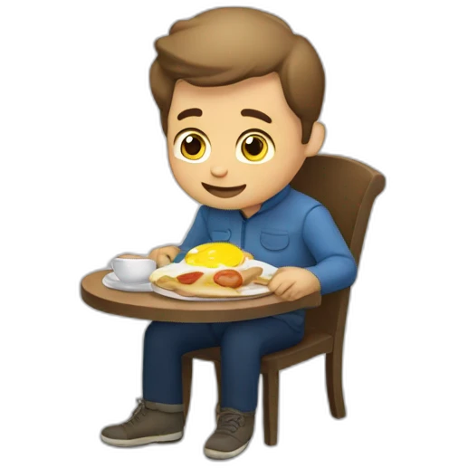 walter junior eating breakfast emoji
