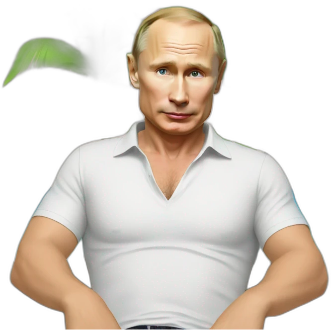 Putin on vacation emoji