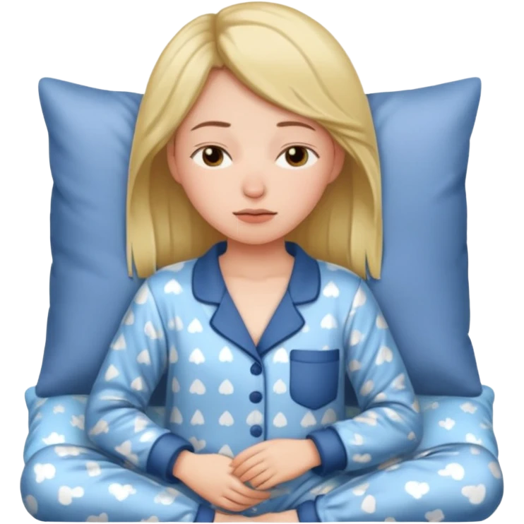 Chica apunto de dormir blanca emoji