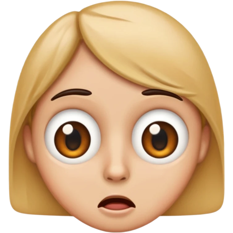 Emoji that looks weirded out emoji