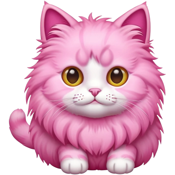 Pink cat emoji