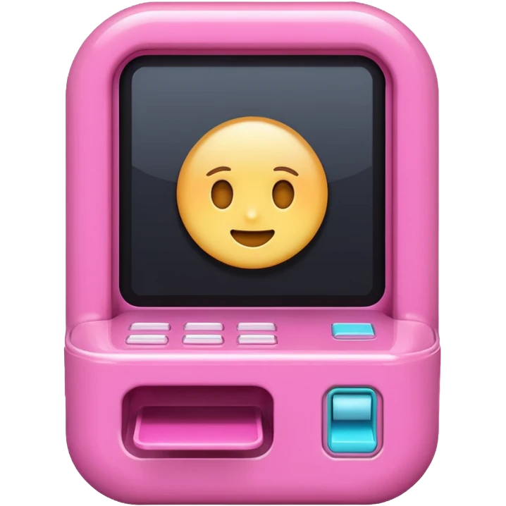 Pink gacha machine emoji