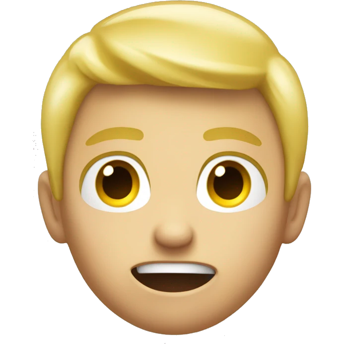 blond boy scared flahslight de dos emoji