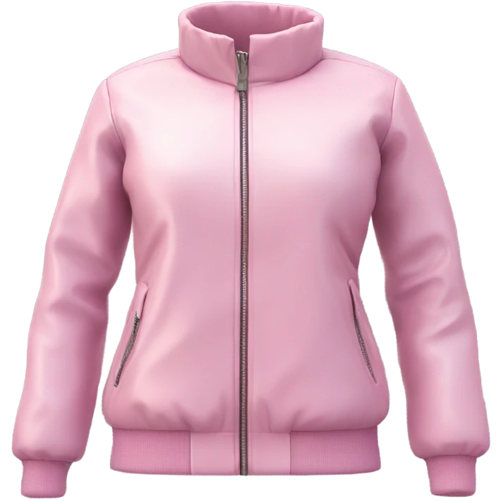 A pink snow jacket emoji