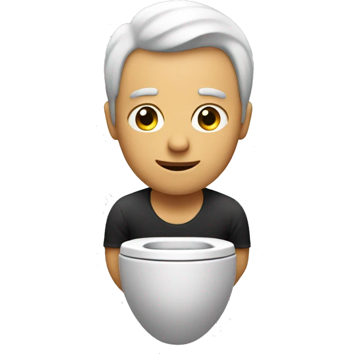 Guy in toilet emoji