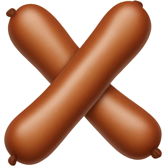 Crossed sausage emoji