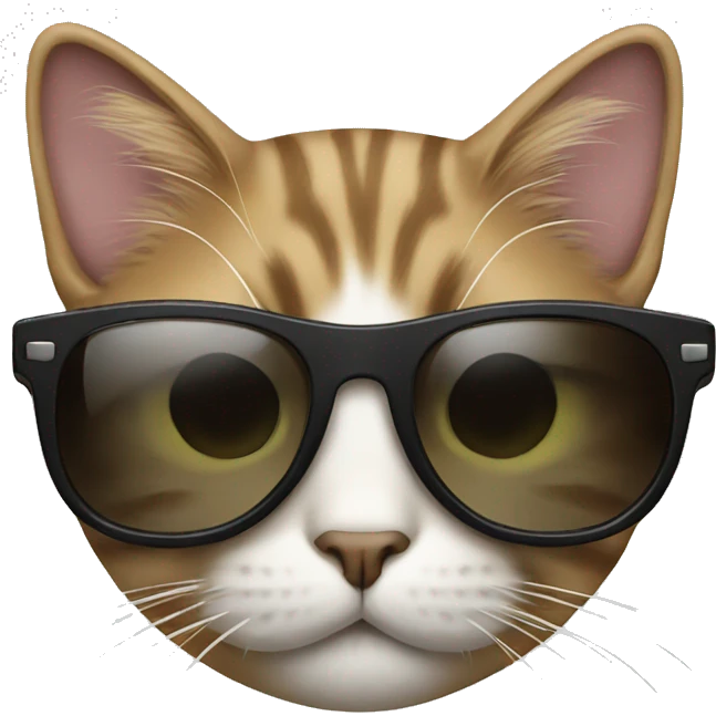 Cat with sunglasses emoji