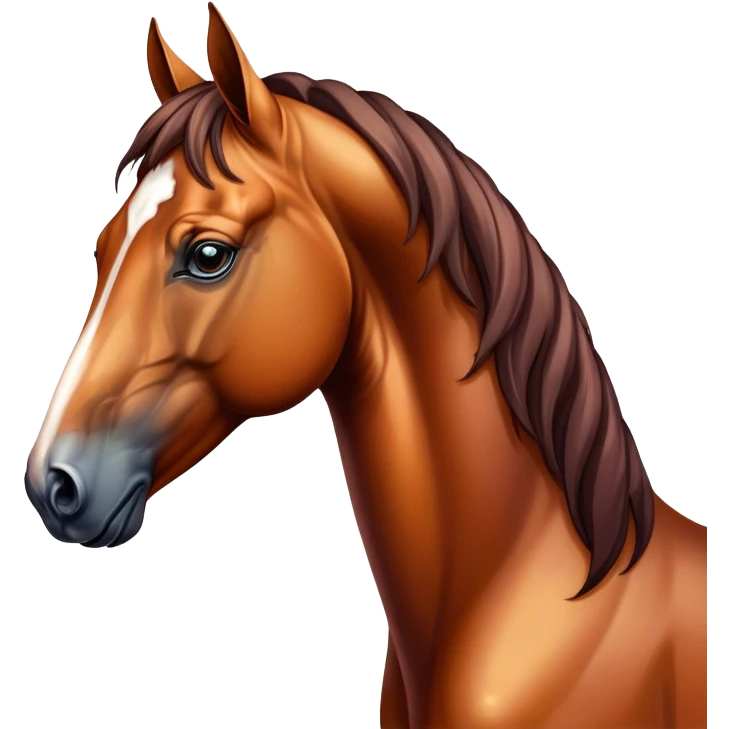 beautiful majestic  horse closeup portrait emoji