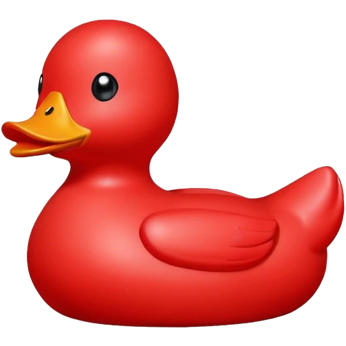 Red Rubber duc emoji