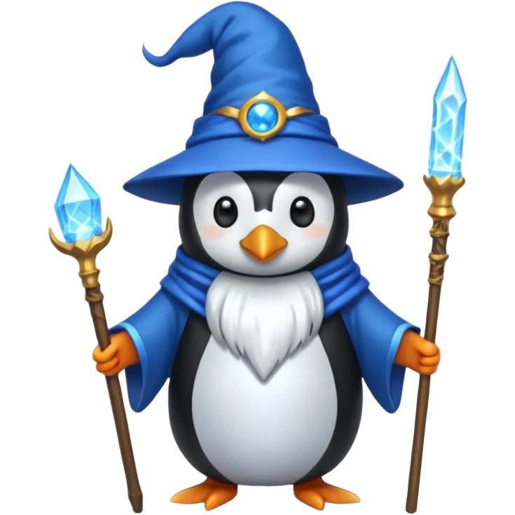 Penguin Wizard emoji