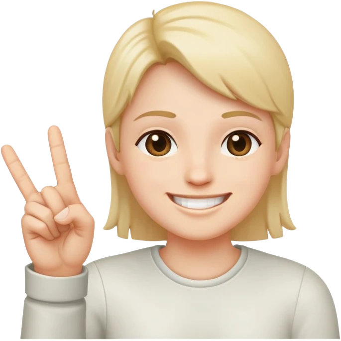 smiling face with one hand raised middle finger extended emoji