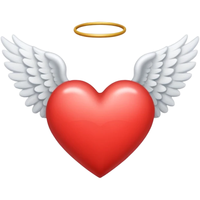 Cuore con ali da angioletto  emoji