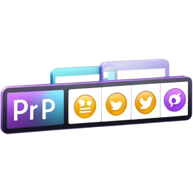 time line of premier pro ui  emoji