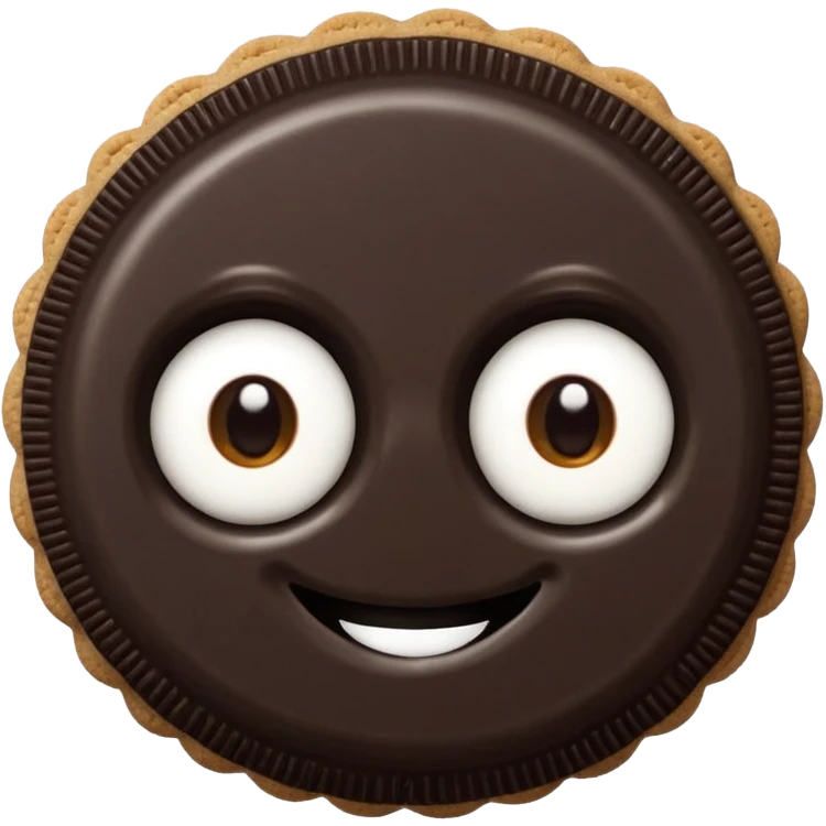 GALLETA OREO, CON DOS OJOS Y CUERPO emoji