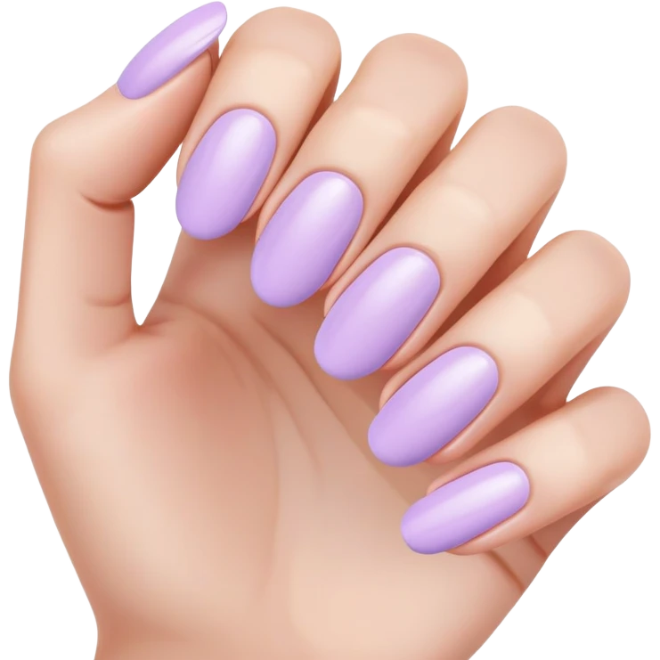 pastel lilac nails emoji