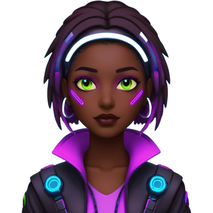 sinecraft mex in futuristic nein lights cyberpunk city emoji